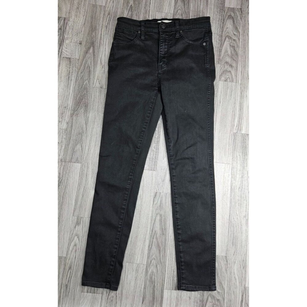 Madewell Womens Size 27 High Rise Skinny Black Denim Jeans